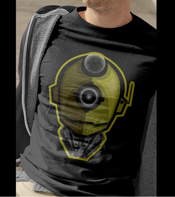Steampunk Robot Head With Gears And Antenna T-Shirt