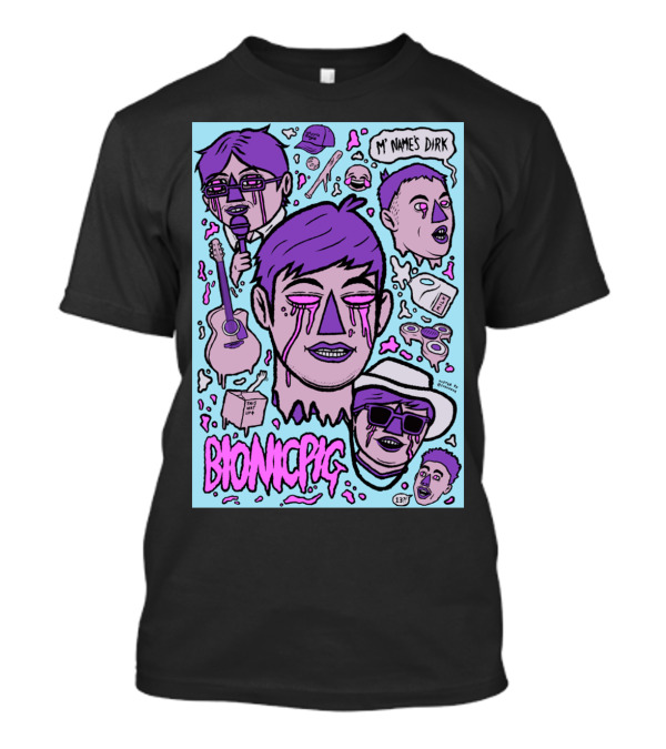 BIONICPIG My Name's Dirk PINKPURPLEKILLER 137 T-Shirt