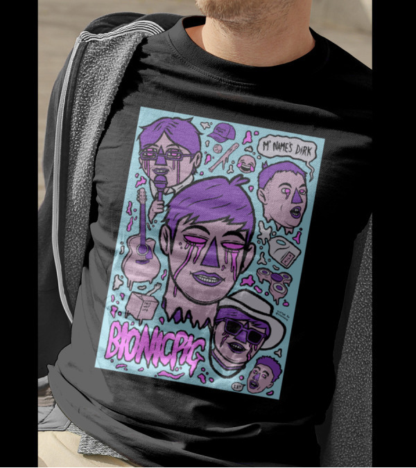 BIONICPIG My Name's Dirk PINKPURPLEKILLER 137 T-Shirt