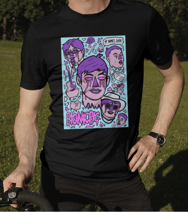 BIONICPIG My Name's Dirk PINKPURPLEKILLER 137 T-Shirt