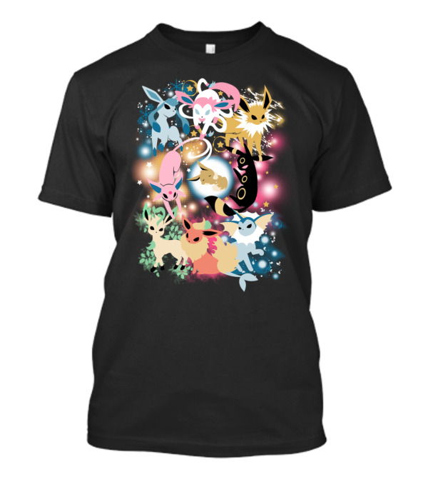 Eevolution Eevee Evolutions Pokeball Stars T-Shirt