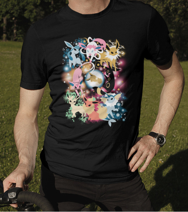 Eevolution Eevee Evolutions Pokeball Stars T-Shirt
