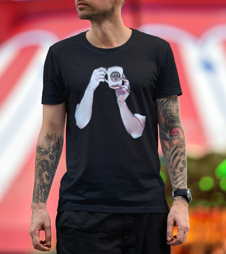 Coffee Time Hands Holding Mug T-Shirt