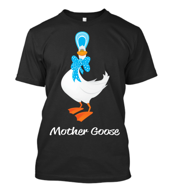 Mother Goose Bow Hat Whimsical T-Shirt