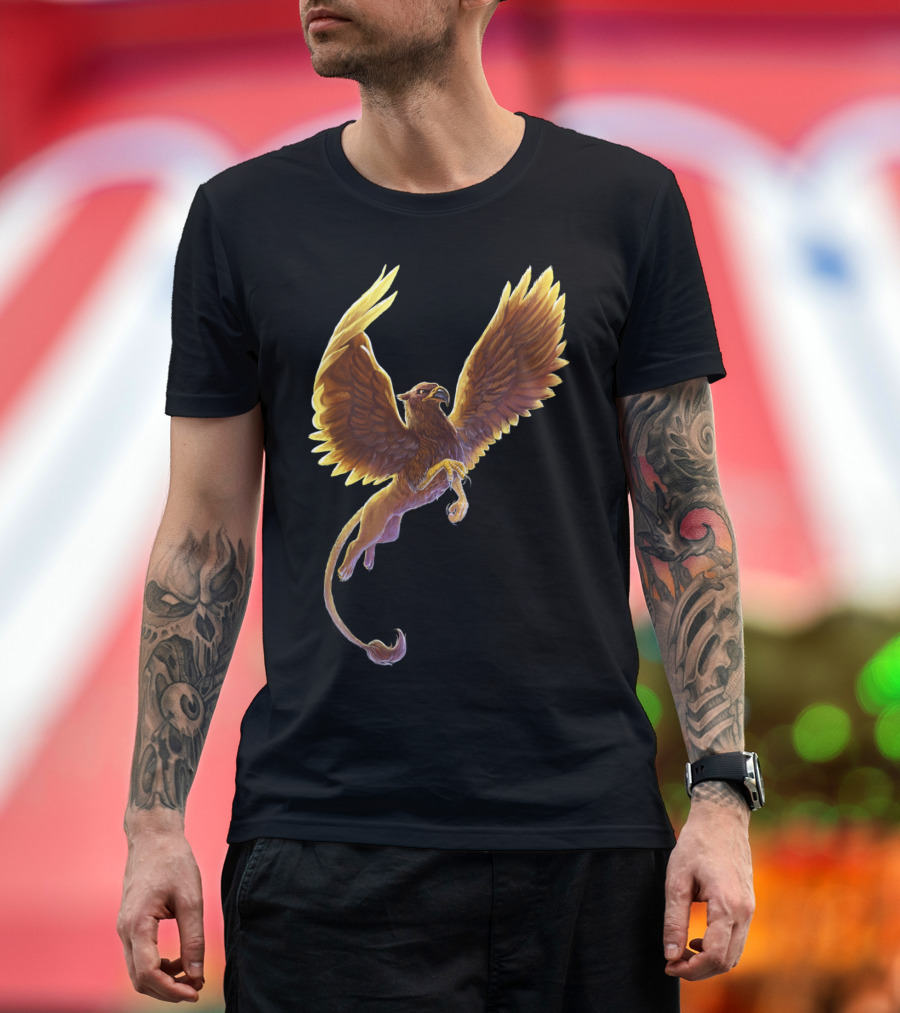 Griffin Mythical Creature with Wings and Tail T-Shirt