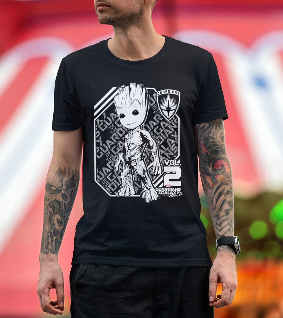 Guardians of the Galaxy Vol. 2 Groot Guardians Badge T-Shirt