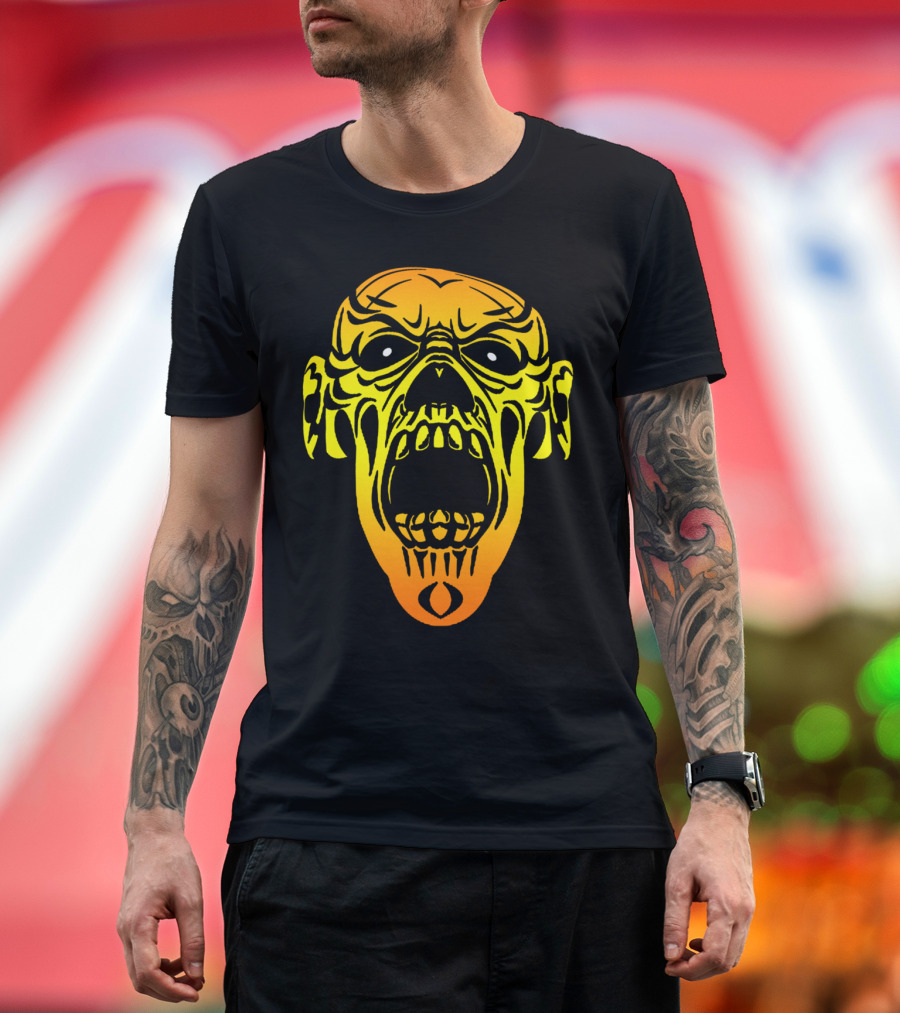 Biter Vampire Skull Face Horror T-Shirt