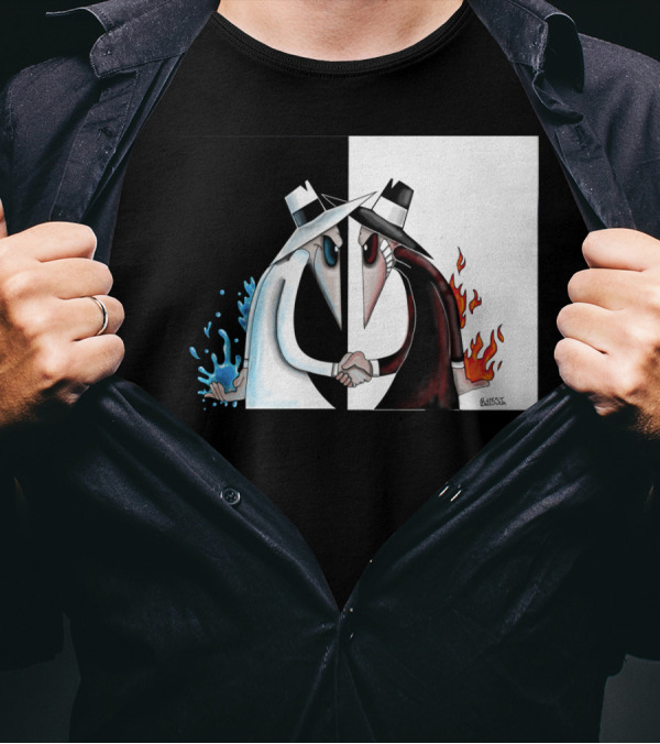 Spy Vs Spy Element Of Surprise Fire And Water Showdown T-Shirt
