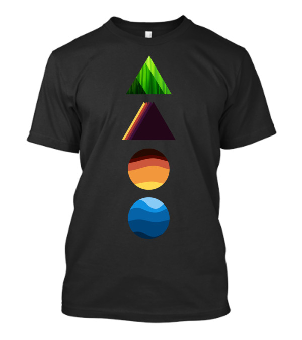 Elemental Mother Earth Four Elements Nature Symbols T-Shirt