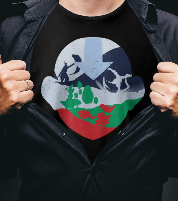 Avatar Elements Within Water Earth Fire Air T-Shirt