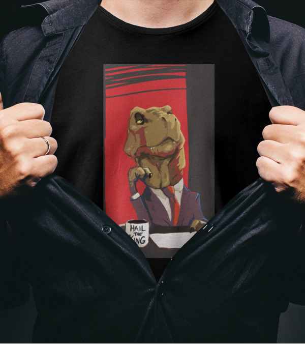 Hail To The King Rex On A Board Meeting Mug T-Shirt