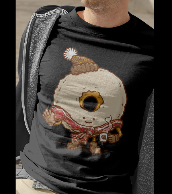 Bacon Scarf Maple Donut Coffee Mug Beanie Hat T-Shirt