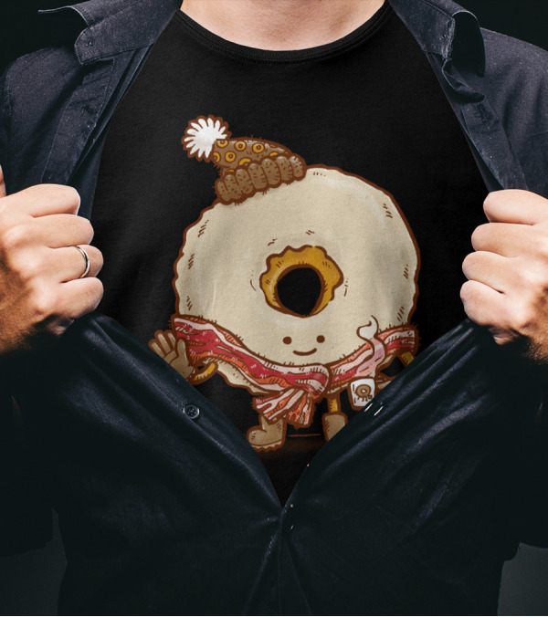Bacon Scarf Maple Donut Coffee Mug Beanie Hat T-Shirt