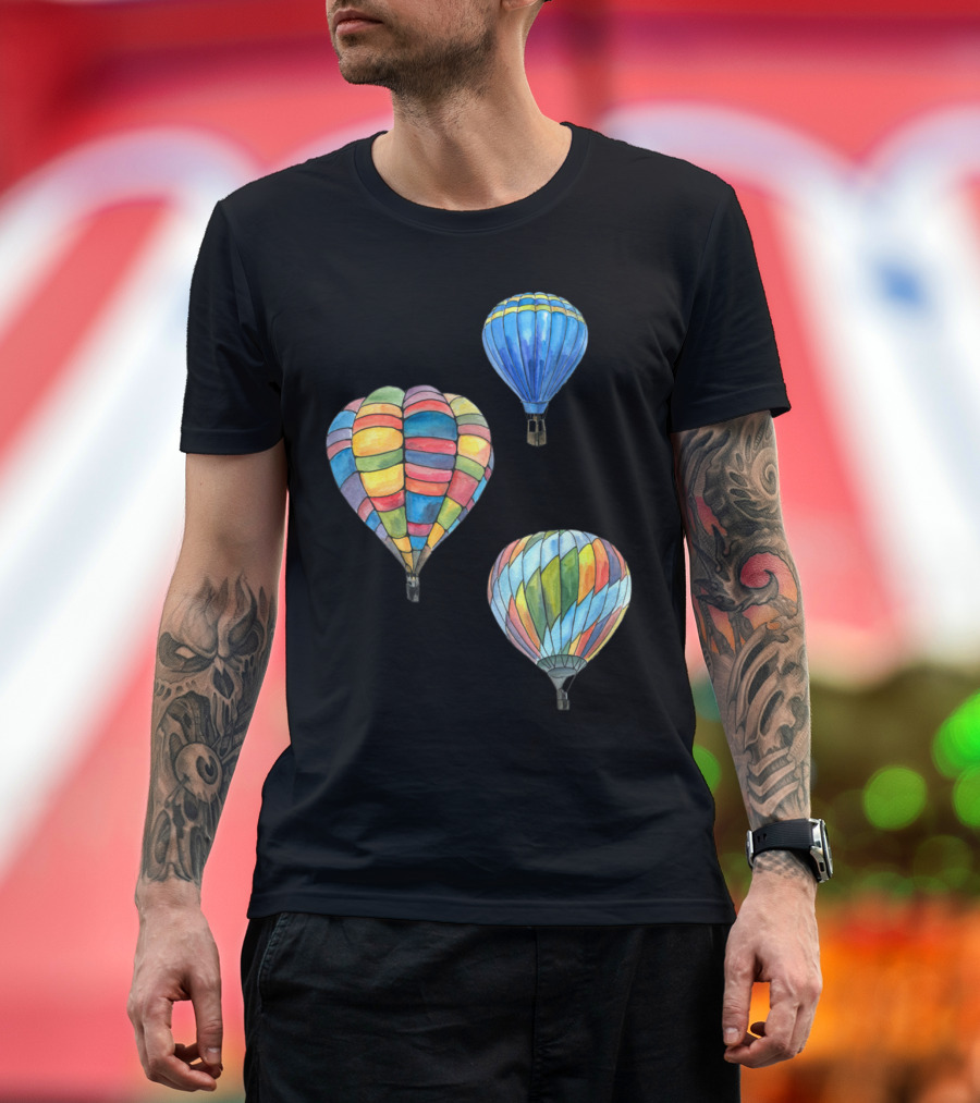 Colorful Hot Air Balloons in Flight T-Shirt