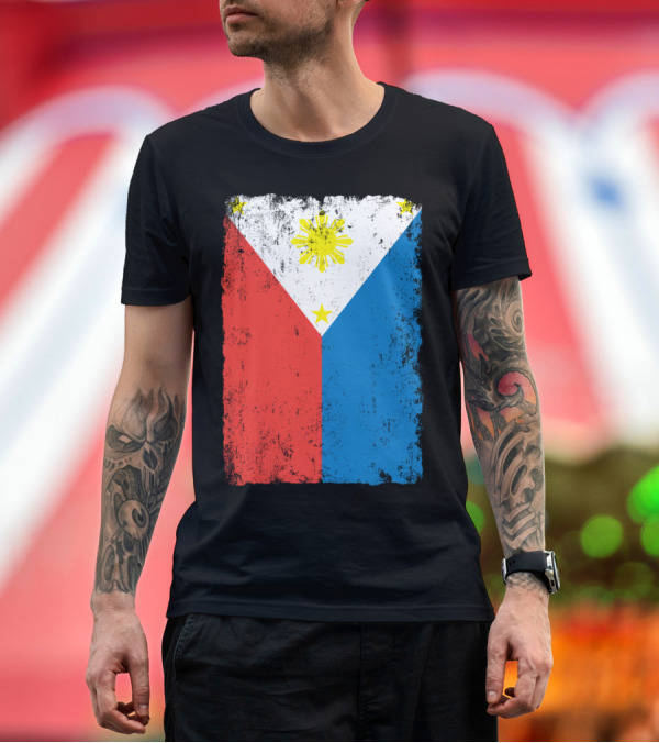 Premium T-Shirt: Philippines Flag Hope Design by DesignsbyReg T-Shirt Philippines Flag Hope Design by DesignsbyReg T-Shirt