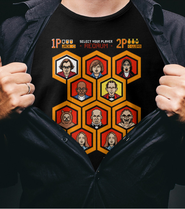 8 Bit Shining REDRUM Select Your Player Jack Lloyd T-Shirt