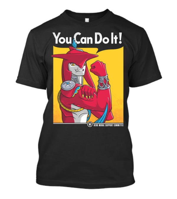 You Can Do It Hero Moral Support Committee Shark Man T-Shirt