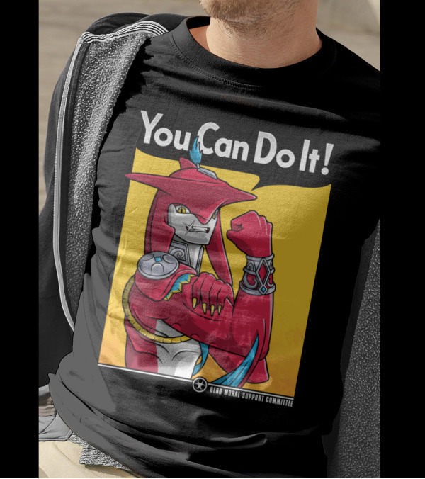 You Can Do It Hero Moral Support Committee Shark Man T-Shirt