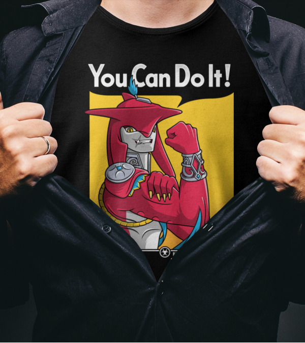 You Can Do It Hero Moral Support Committee Shark Man T-Shirt