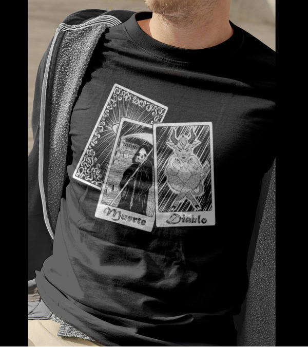 Muerte Diablo Tarot Card Dark T-Shirt