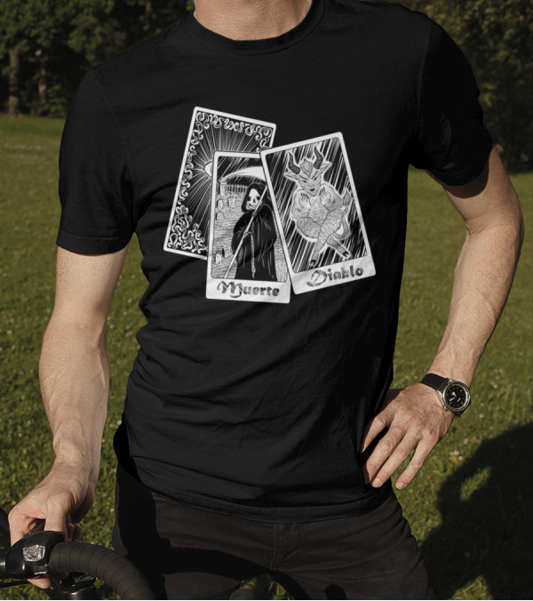 Muerte Diablo Tarot Card Dark T-Shirt