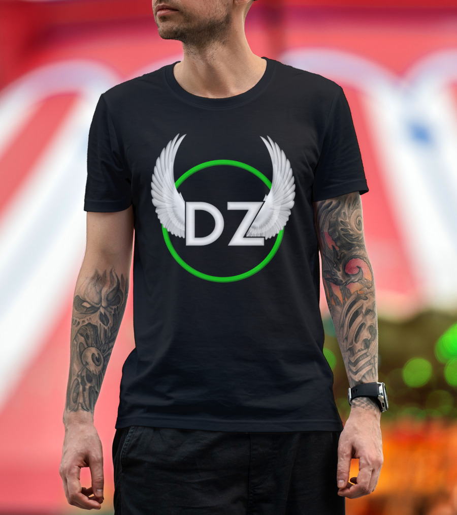 DZ Winged Emblem in Green Circle DeadzZone New T-Shirt