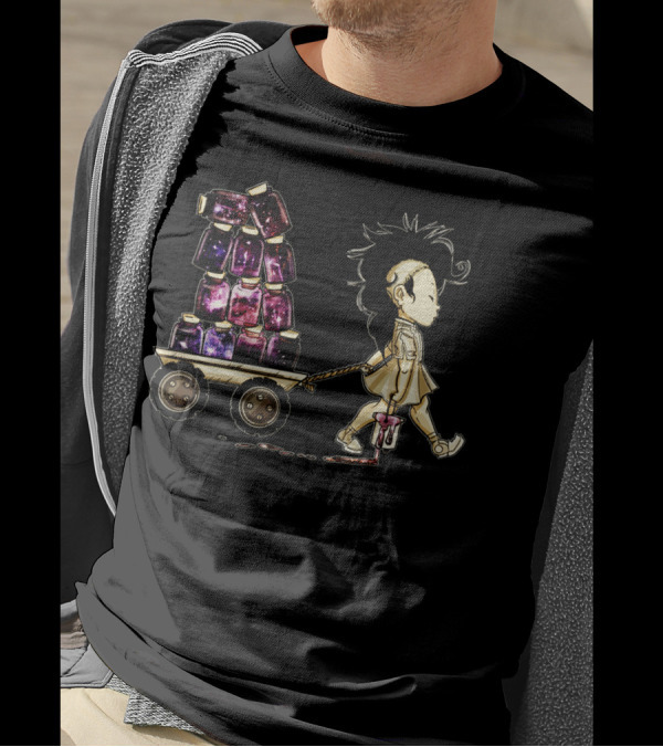 Hazy Cosmic Keepsakes Galaxy Jars Cart T-Shirt