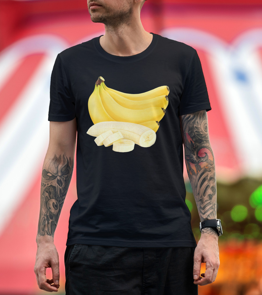 Bunch Of Bananas Sliced Fruit T-Shirt