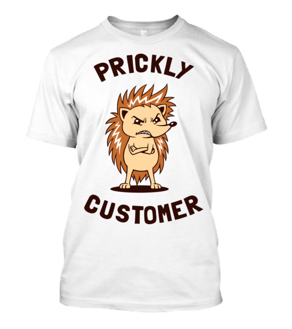 Prickly Customer Angry Hedgehog T-Shirt
