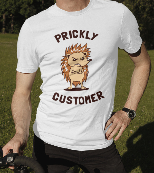Prickly Customer Angry Hedgehog T-Shirt