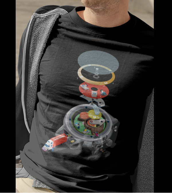 Time Management Device With Working Environment Layers T-Shirt