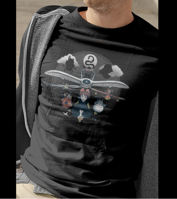 Flight Of The Imagination Studio Ghibli Compilation T-Shirt