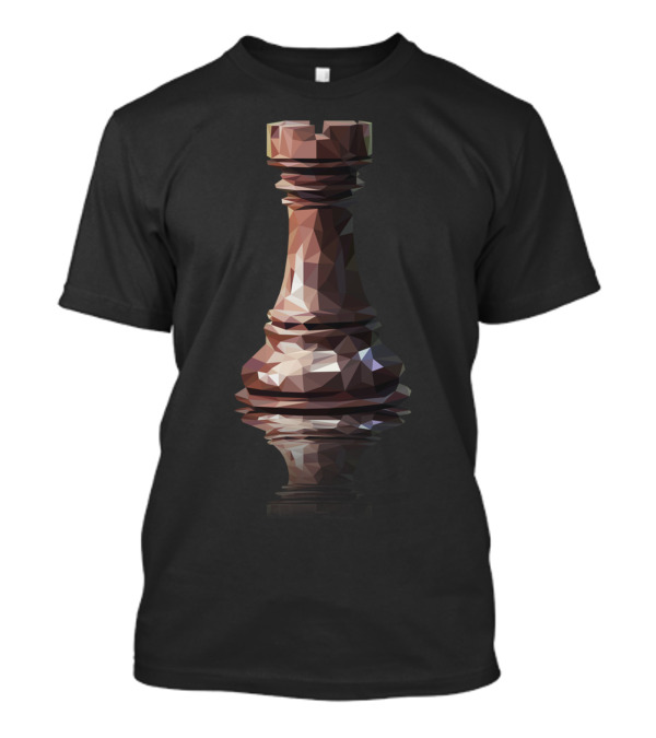 Rook Chess Piece Low Poly T-Shirt
