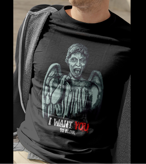 I Want You To Blink Weeping Angel T-Shirt