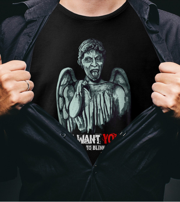I Want You To Blink Weeping Angel T-Shirt