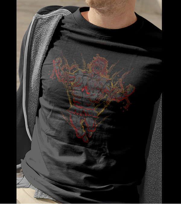 Unleashed Rage Exploding Chains Warrior T-Shirt
