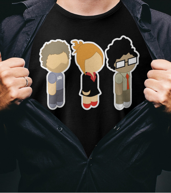 Chibi Roy Moss And Jen IT Crowd T-Shirt