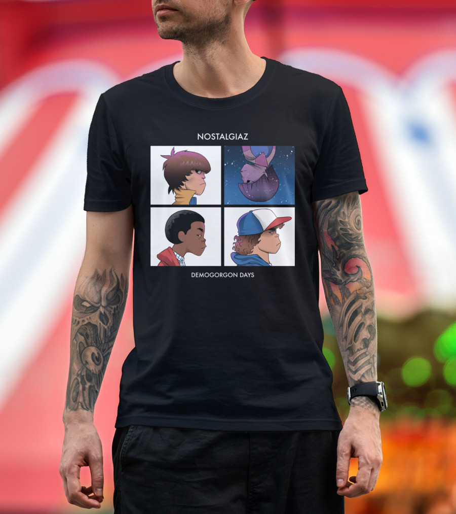 NOSTALGIAZ Demogorgon Days Cartoon Quartet T-Shirt
