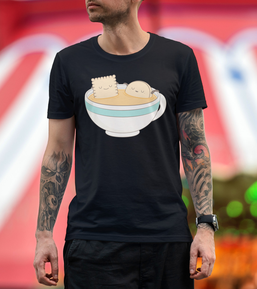 Loosen Up A Little: Relaxing Biscuit and Tea Cup T-Shirt