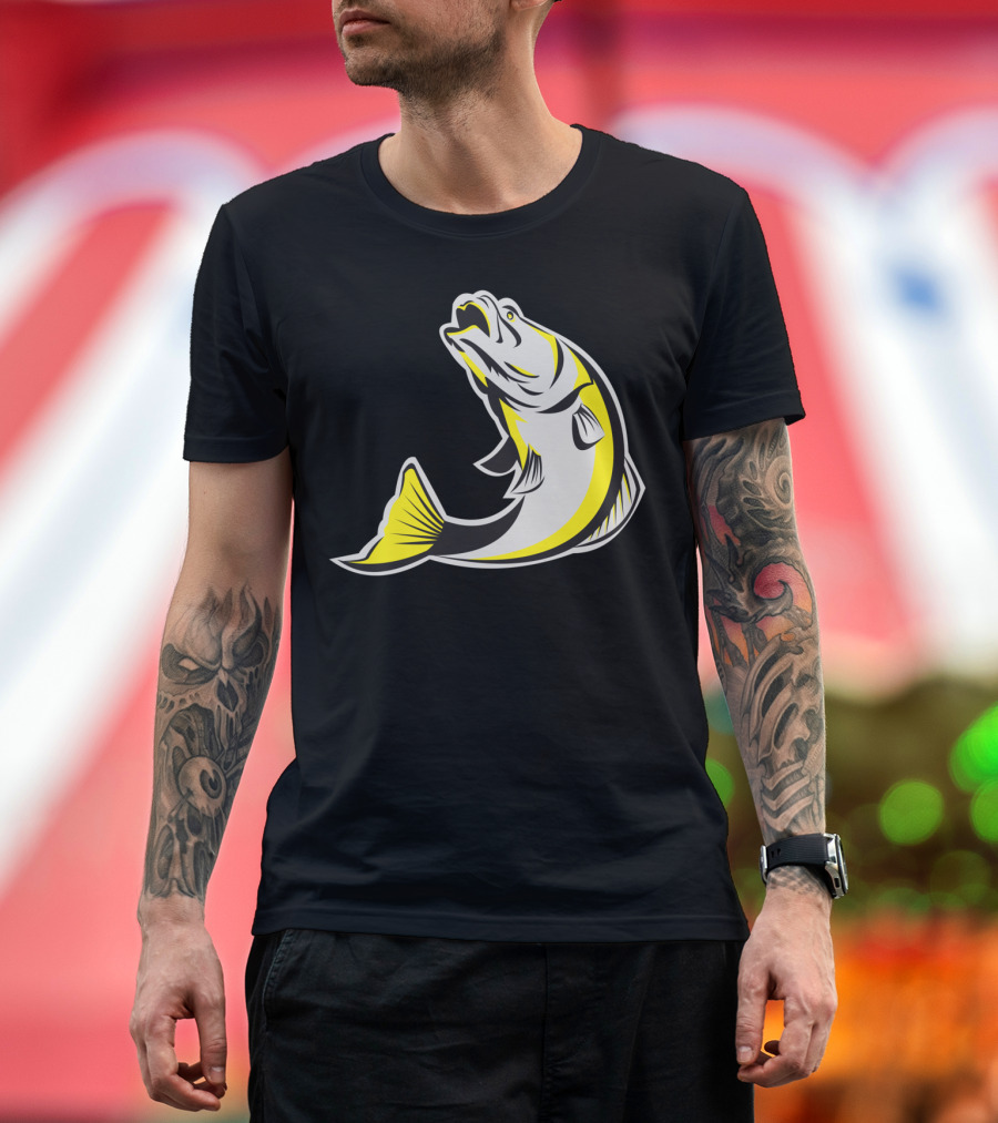 Barramundi Fish Jumping Up T-Shirt