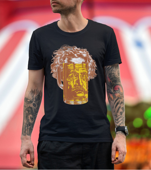 Premium T-Shirt: Ein Stein Beer Mug Einstein Fusion T-Shirt Ein Stein Beer Mug Einstein Fusion T-Shirt