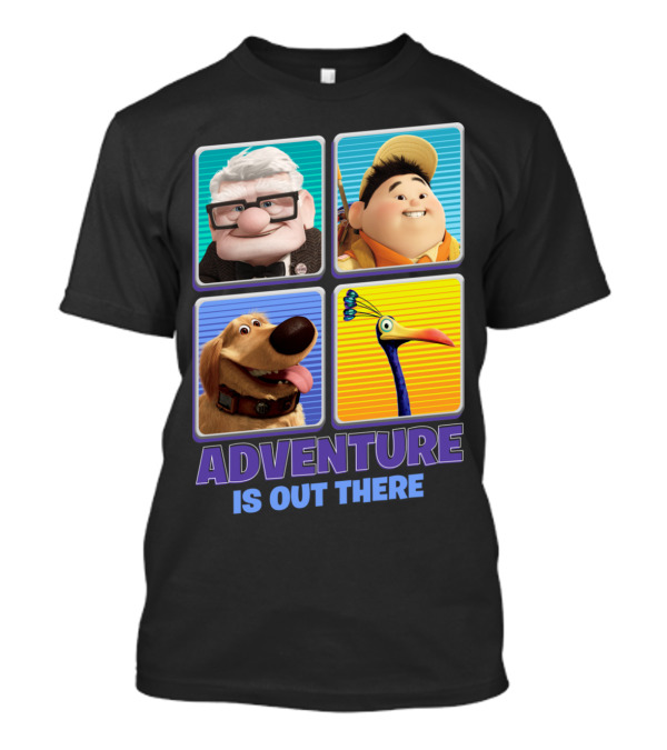 Adventure Is Out There Up Character Squares T-Shirt
