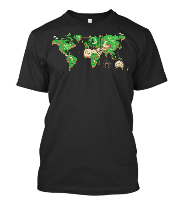 Super Mario World Map Style Inspired By A Map From Our Past T-Shirt
