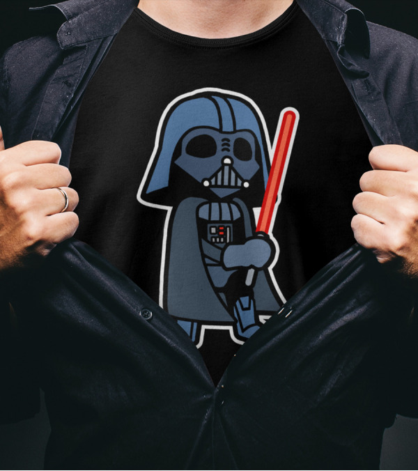 Vader Pop Figure With Red Lightsaber T-Shirt