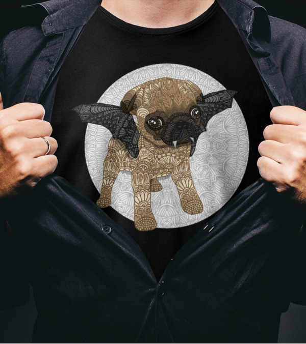 Vampuger Puppy Mya Vampire Bat-Winged T-Shirt