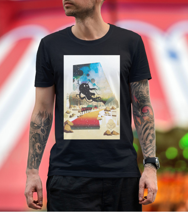 Premium T-Shirt: Hotel Cosmic Gateway T-Shirt Hotel Cosmic Gateway T-Shirt