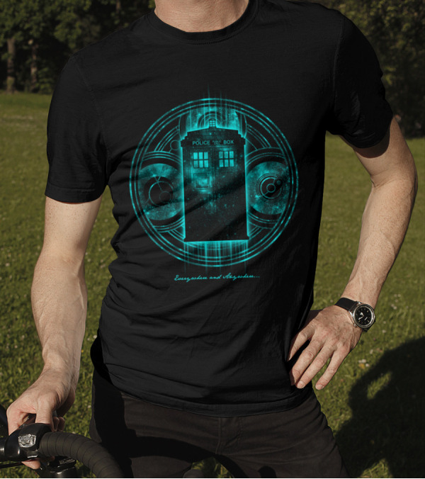 Everywhere And Anywhere Police Public Call Box Iconic Sci-Fi Time Machine T-Shirt
