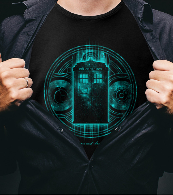 Everywhere And Anywhere Police Public Call Box Iconic Sci-Fi Time Machine T-Shirt