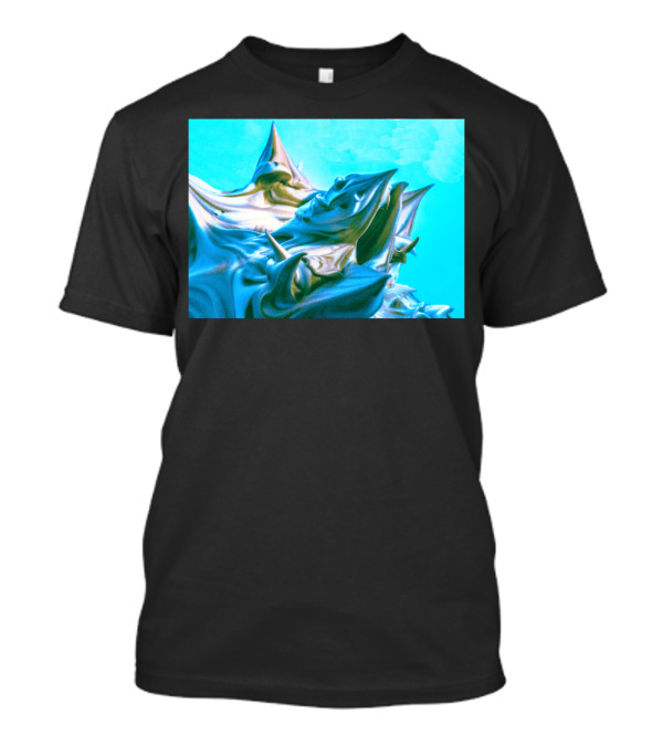 Foam Glacier Peaks In Surreal Turquoise Hues T-Shirt