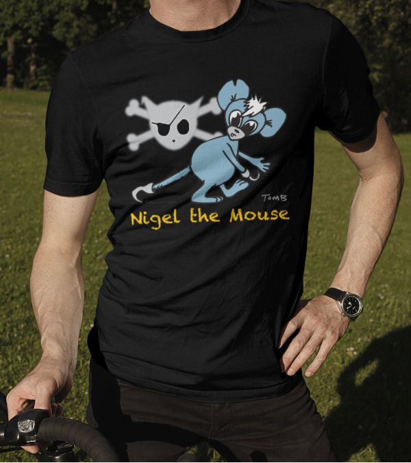 Nigel The Mouse With Skull And Crossbones By TomB T-Shirt